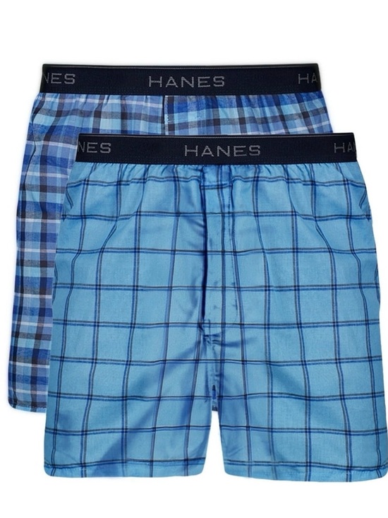 Hanes Other - Hanes Men's Plaid Boxers 2 Pack Tagless Comfort Flex Cool Comfort 2XL 44-46